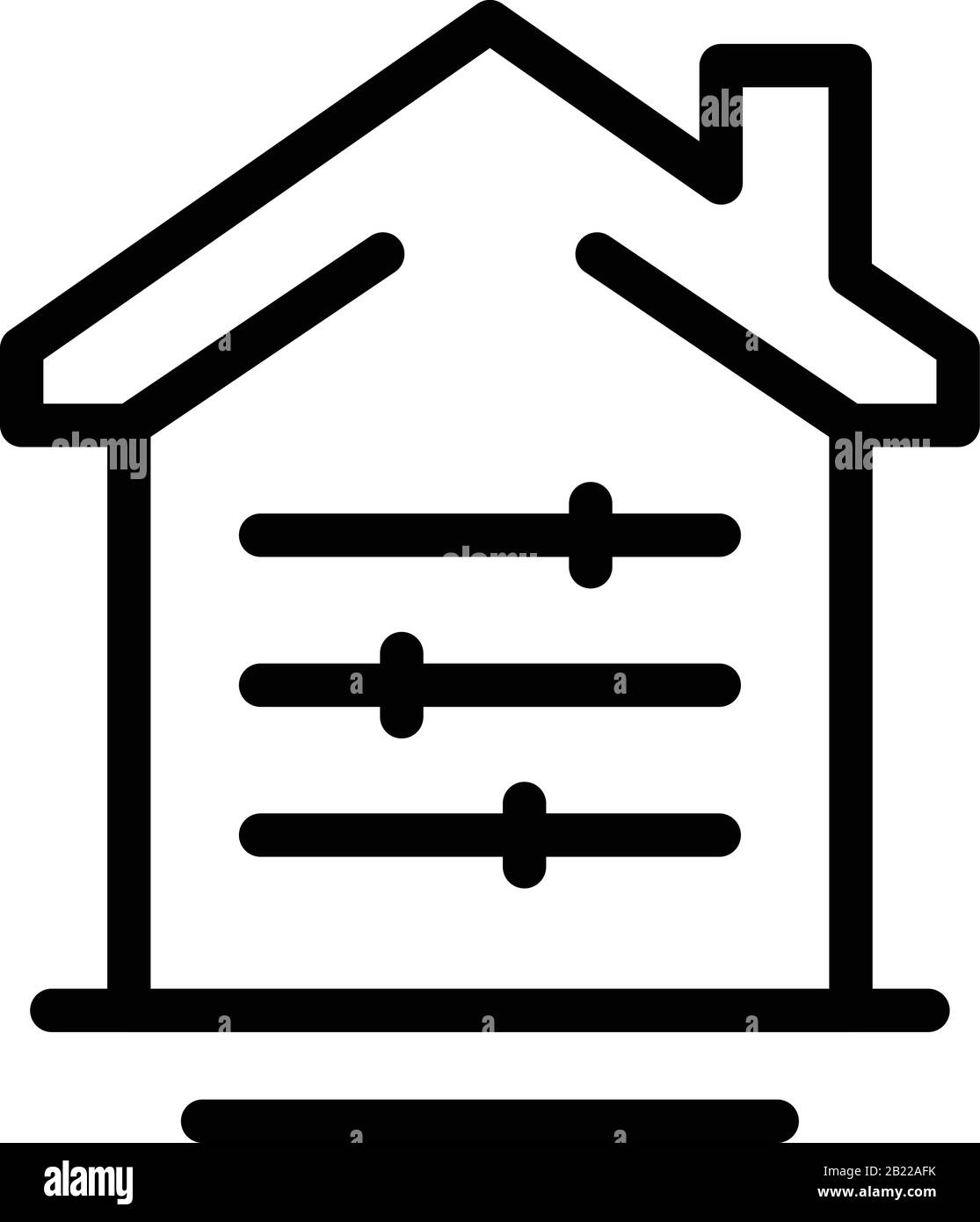 Smart house icon, outline style Stock Vector Image & Art - Alamy