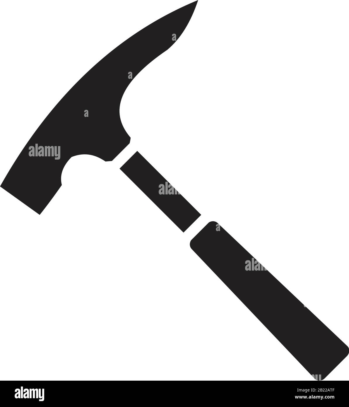 Hammer Icon template black color editable. Hammer Icon symbol Flat vector illustration for