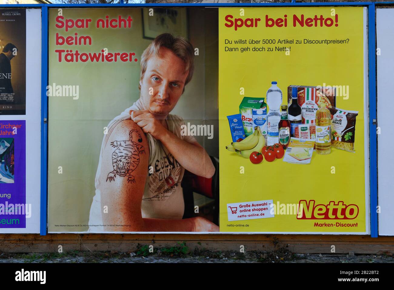 Werbetafel, Netto, Deutschland Stock Photo - Alamy