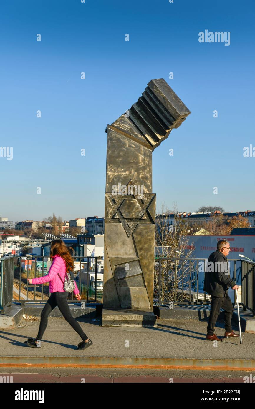 Deportationsmahnmal Putlitzbruecke, Moabit, Berlin, Deutschland Stock Photo