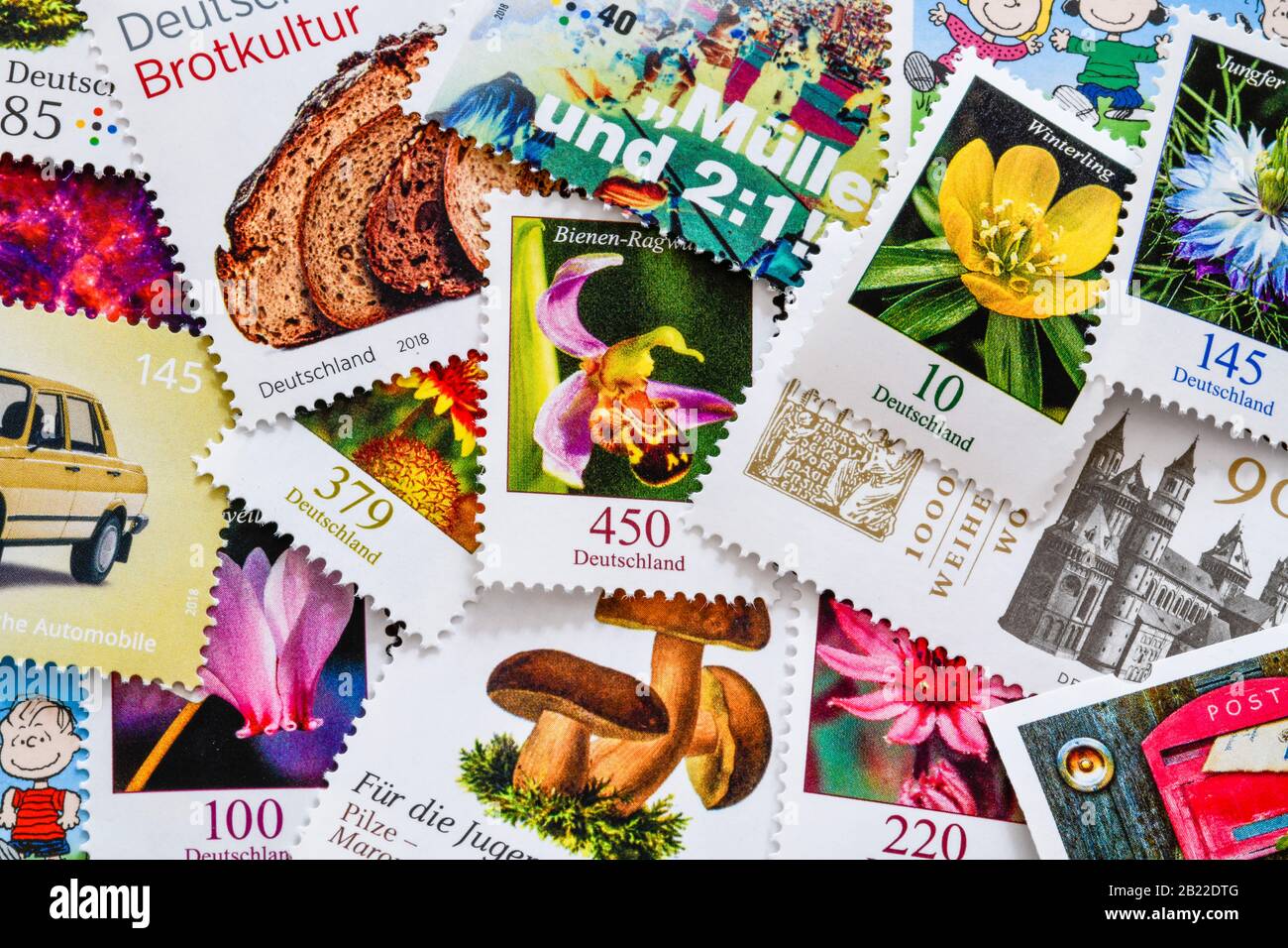 Deutsche Briefmarken Stock Photo