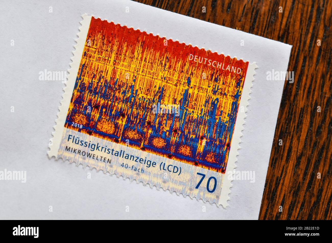 Deutsche Briefmarke 70 Cent Stock Photo