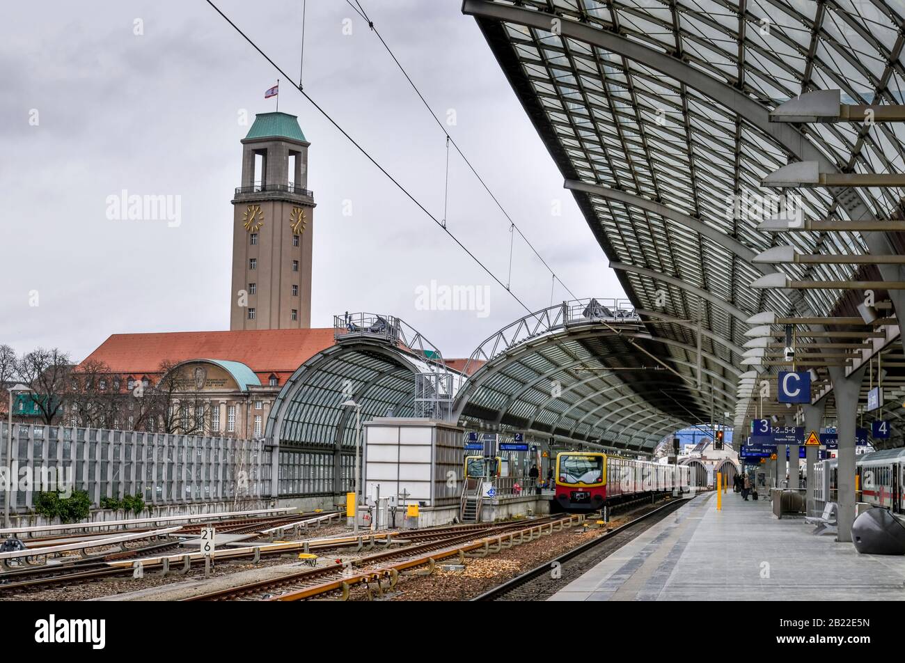 Bahnhof Spandau, Berlin, Deutschland Stock Photo