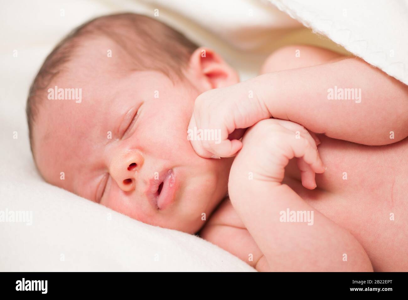 adorable-new-born-baby-sleep-stock-photo-alamy