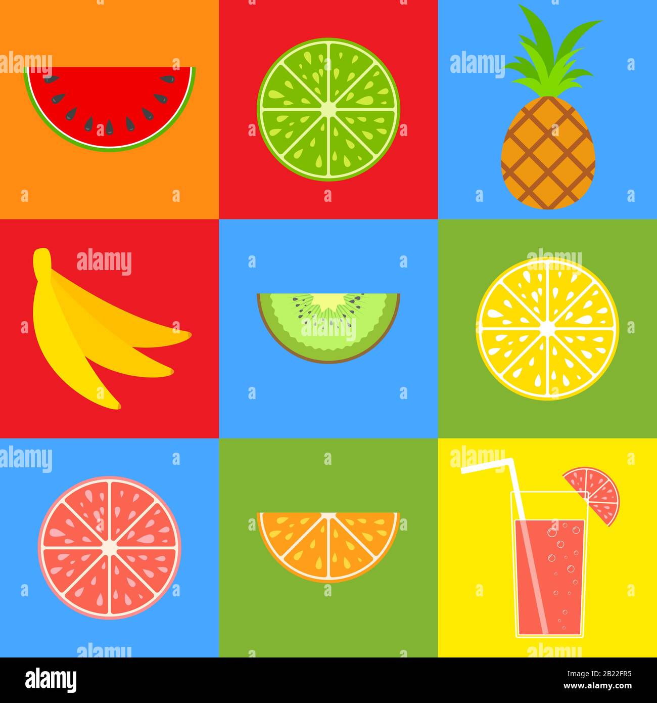 Season s fruit Stock Vector Images - Alamy