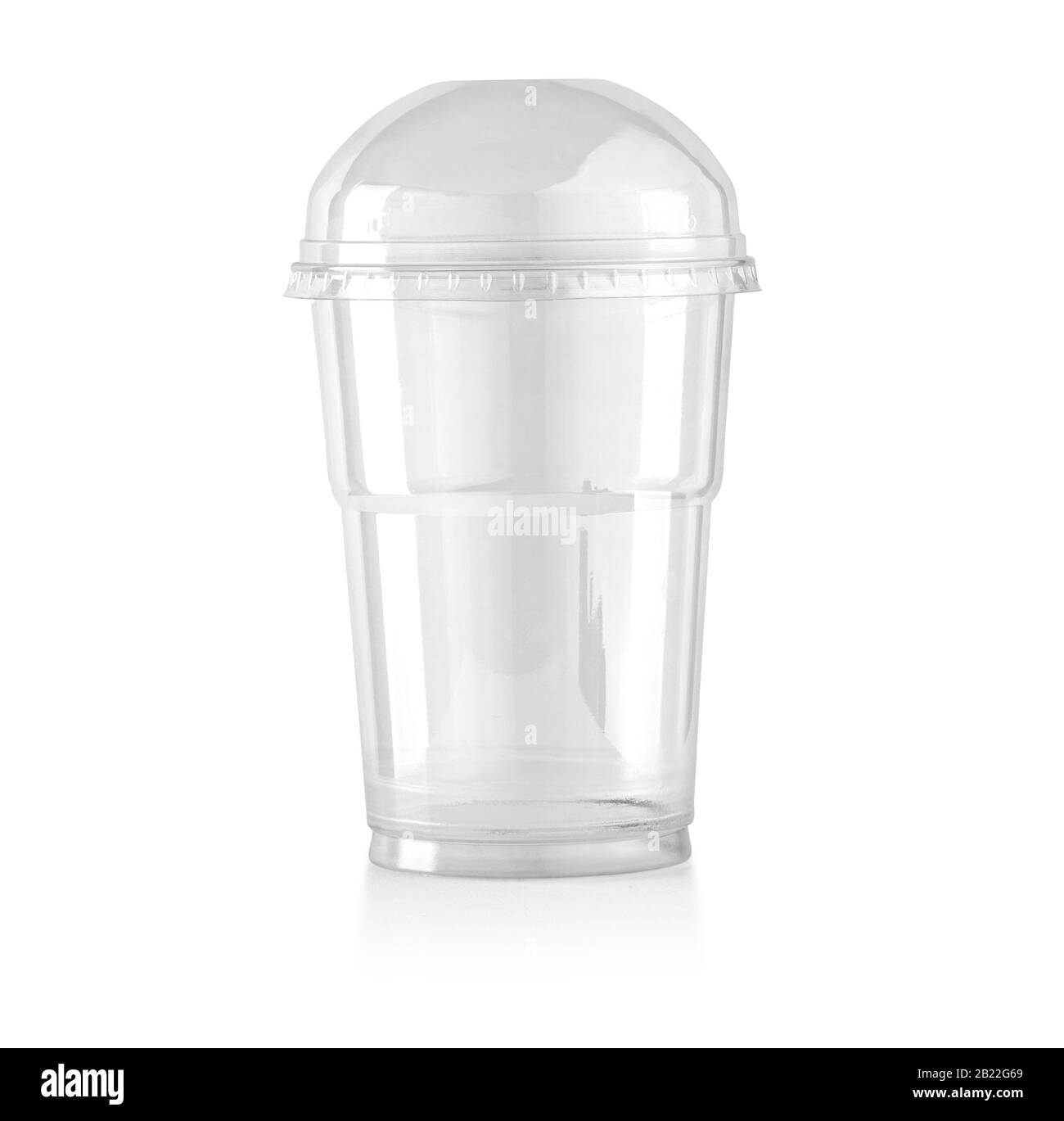 Plastic transparent disposable cup , with clipping path Stock Photo Alamy