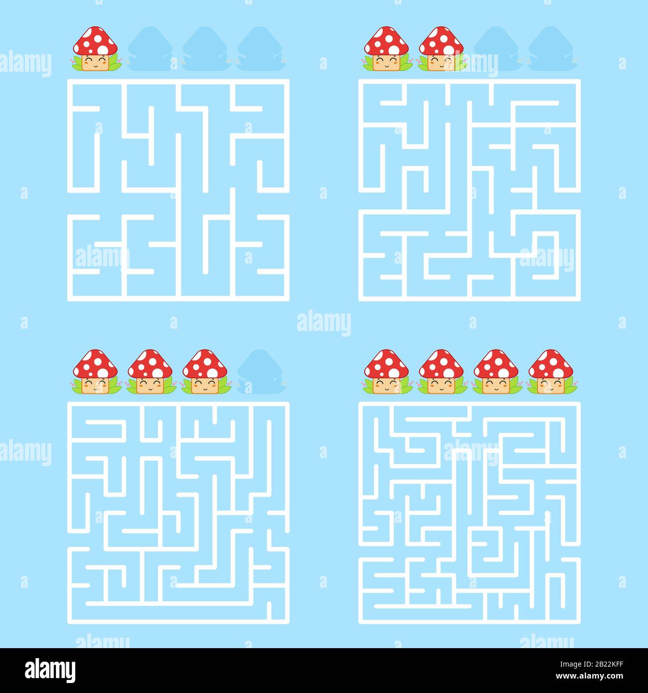 Cartoon illustration complex maze labyrinth hi-res stock photography ...