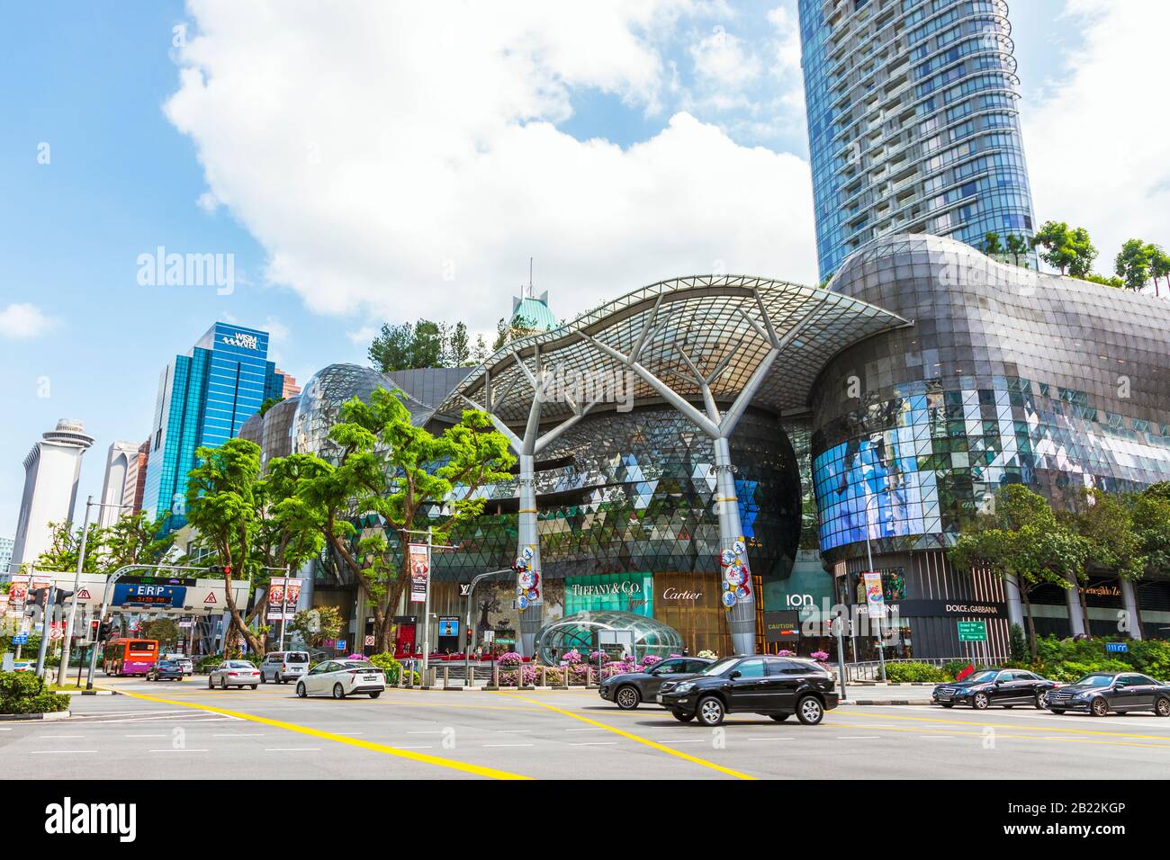 ION shopping mall, Orchard Road, Singapore, renowned for being the shopping district with all the major premium brands and agencies. Singapore, Asia Stock Photo