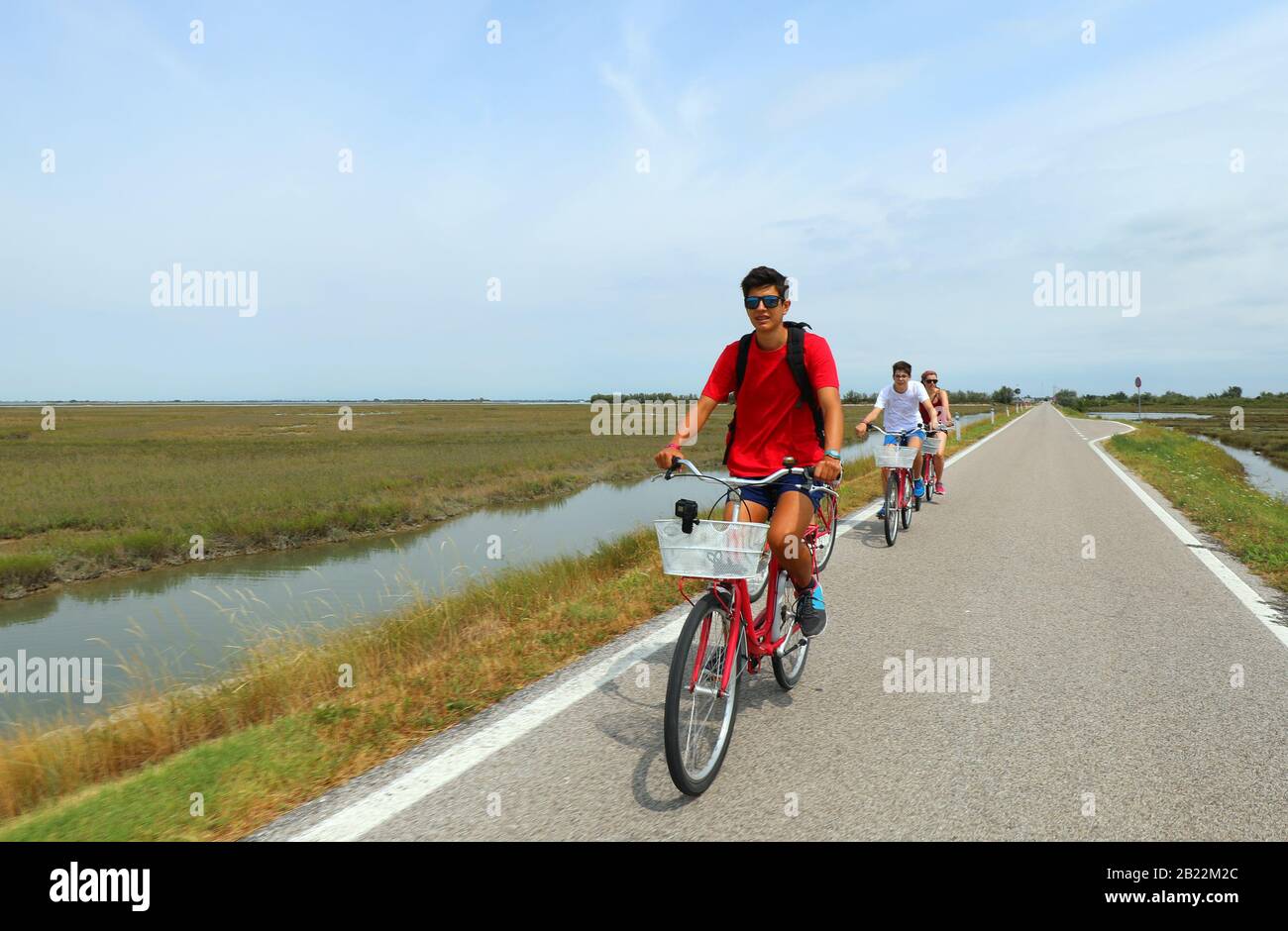 the boy with the bicycle