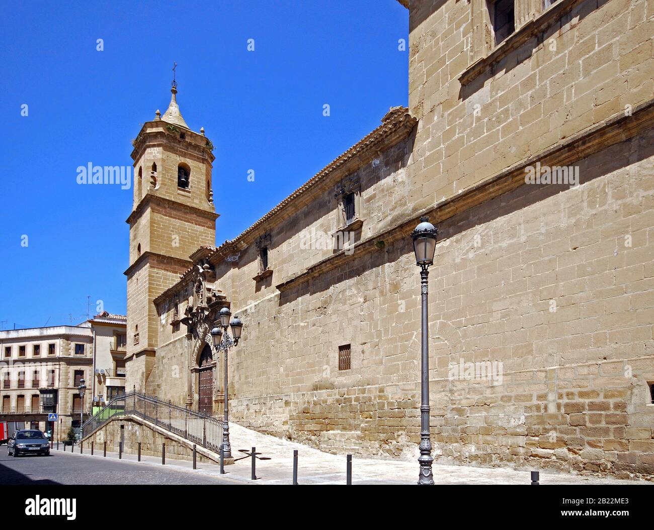 View of the Holy Trinity church and convent, Ubeda, Spain. Stock Photo