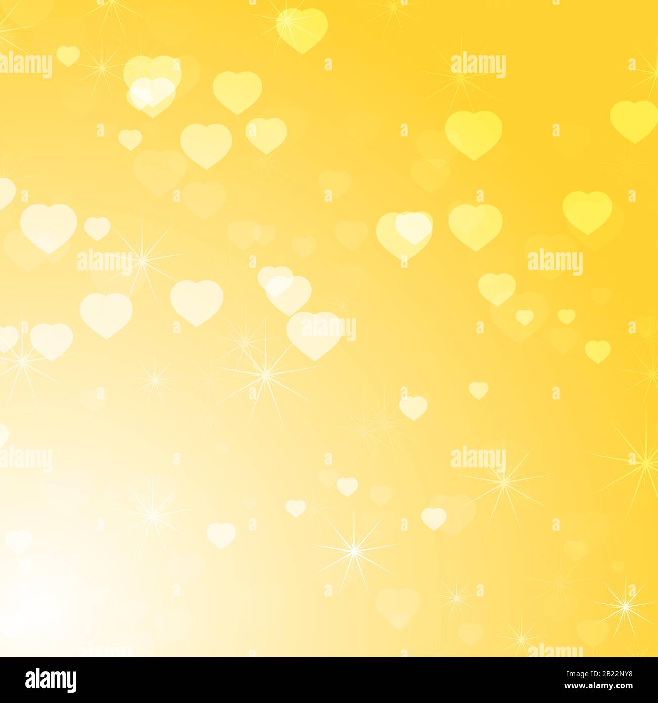 Romantic colored abstract background with hearts of different sizes. Simple flat vector illustration Stock Vector