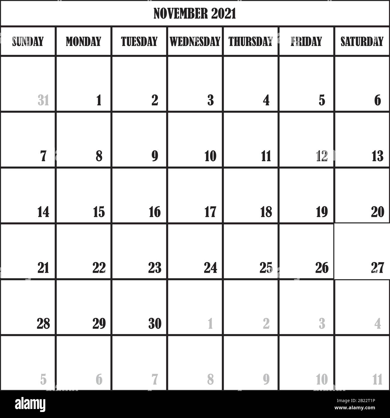 transparent november 2021 calendar Calendar Planner Month November 2021 On Transparent Background Designer Cut Stock Vector Image Art Alamy transparent november 2021 calendar