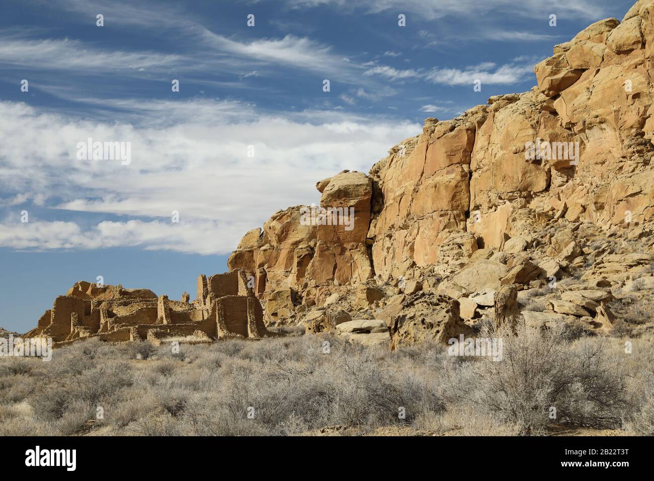 Kin Kletso ,Navajo for “yellow house”,Chaco Culture National Historical ...