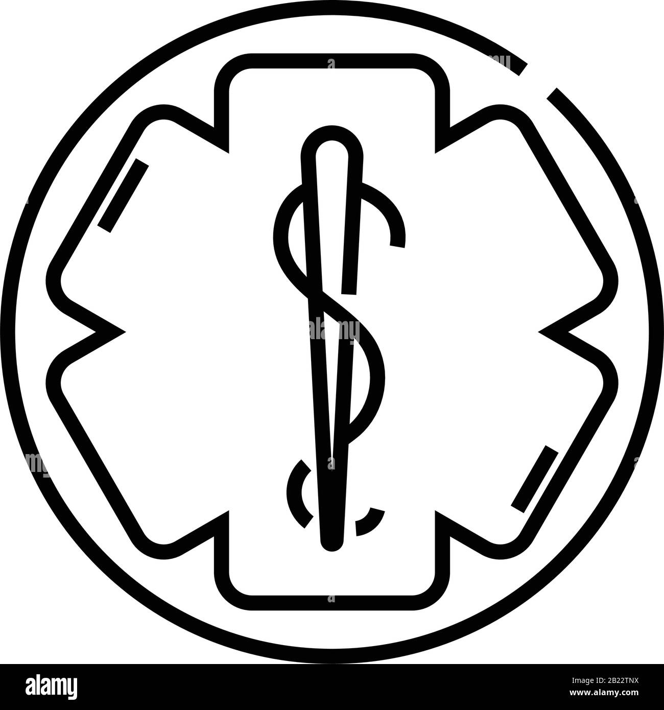 Medicine line icon, concept sign, outline vector illustration, linear ...