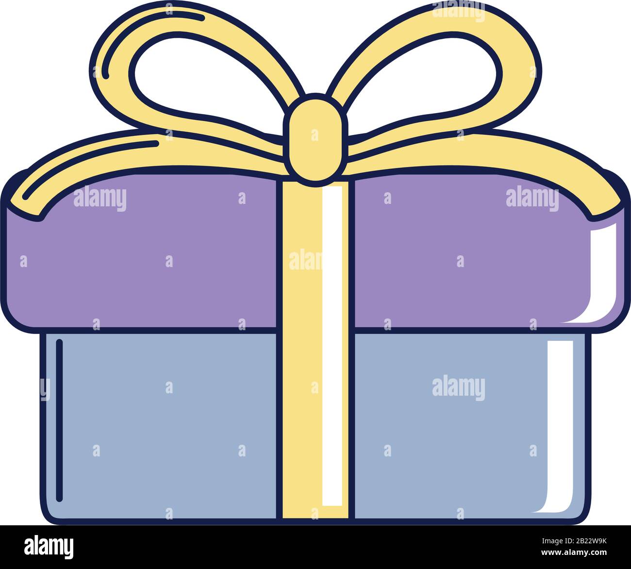 happy birthday, gift box with ribbon decoration celebration party