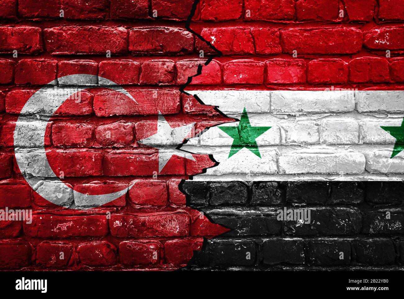 Die Flagge von Syrien, Land im Mittleren Osten Stock Photo - Alamy