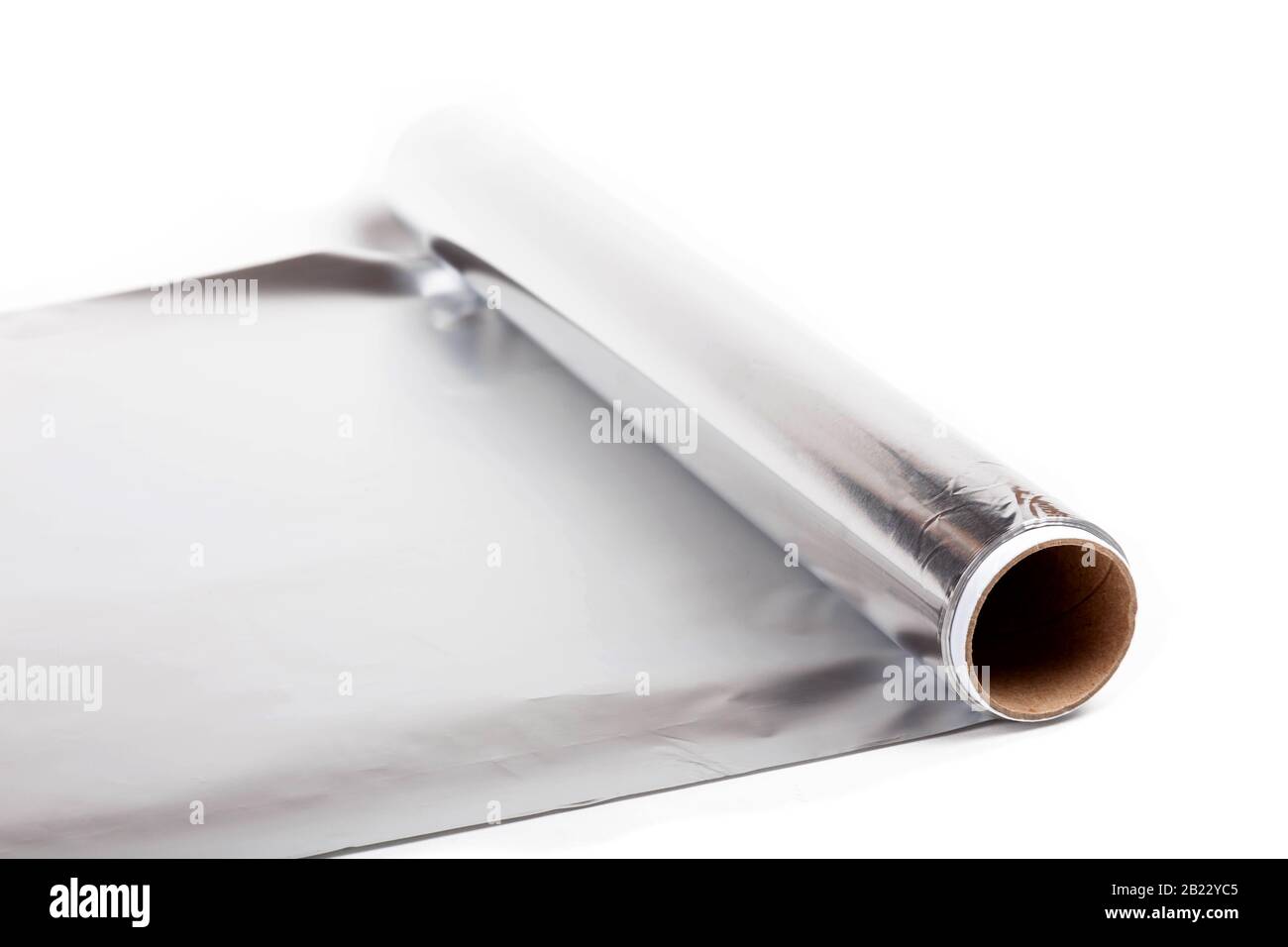 Four different roll of aluminum foil for food storage and cooking, isolated  image on white background. Foil rolls of different size: length and thickn  Stock Photo - Alamy