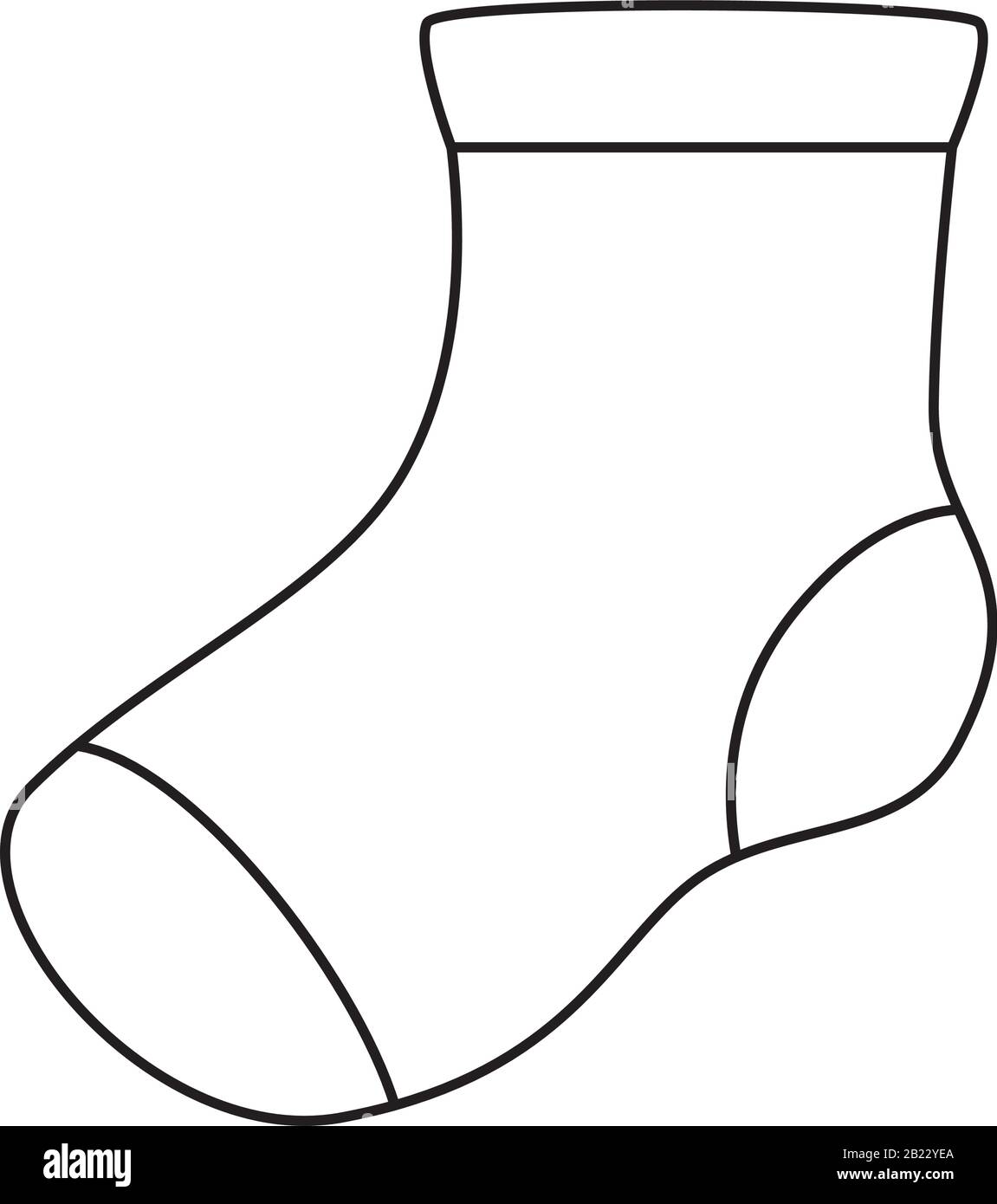 Baby socks clothes isolated icon Royalty Free Vector Image