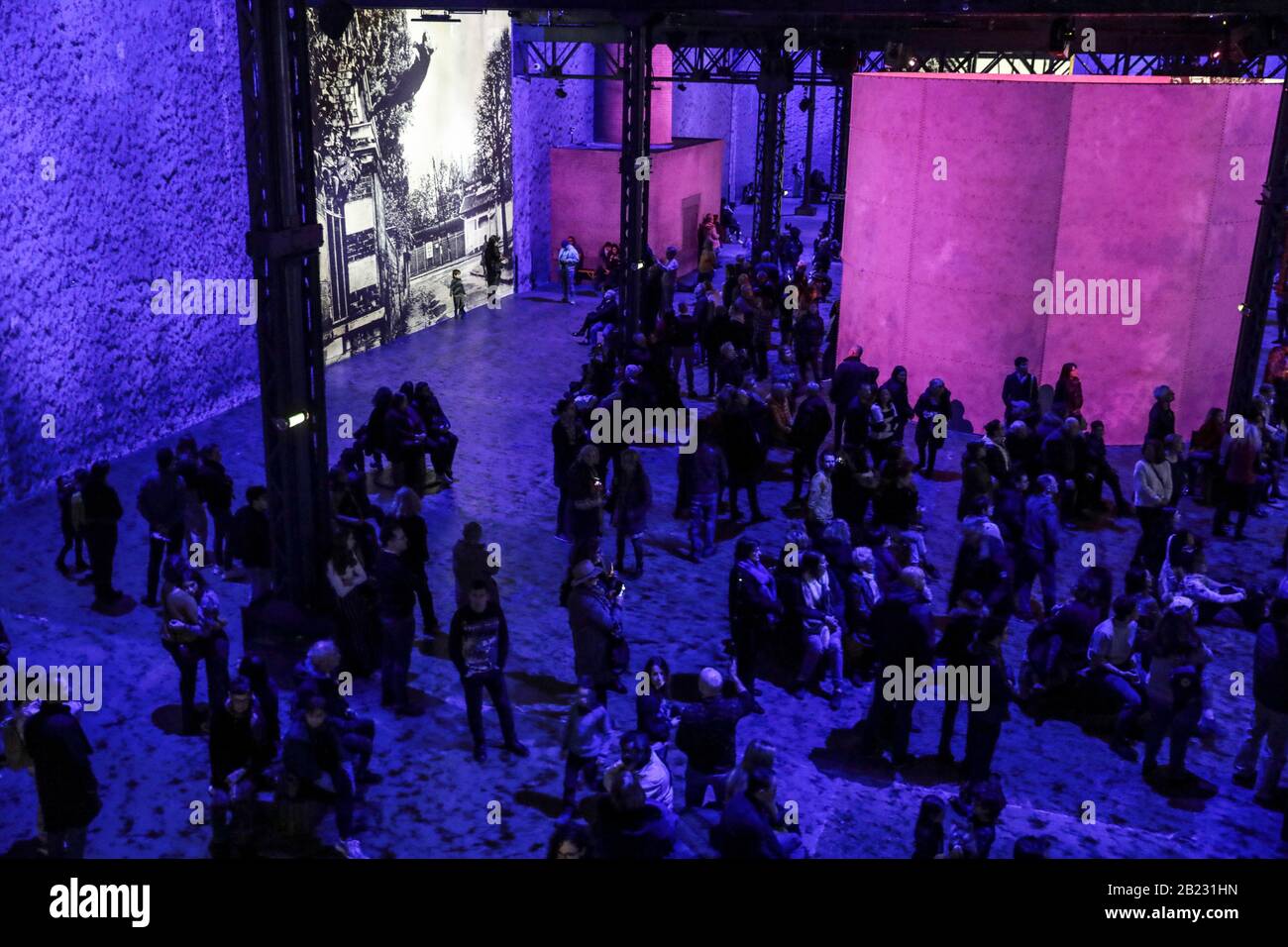 The Atelier Des Lumieres Paris First Digital Art Center Stock Photo Alamy