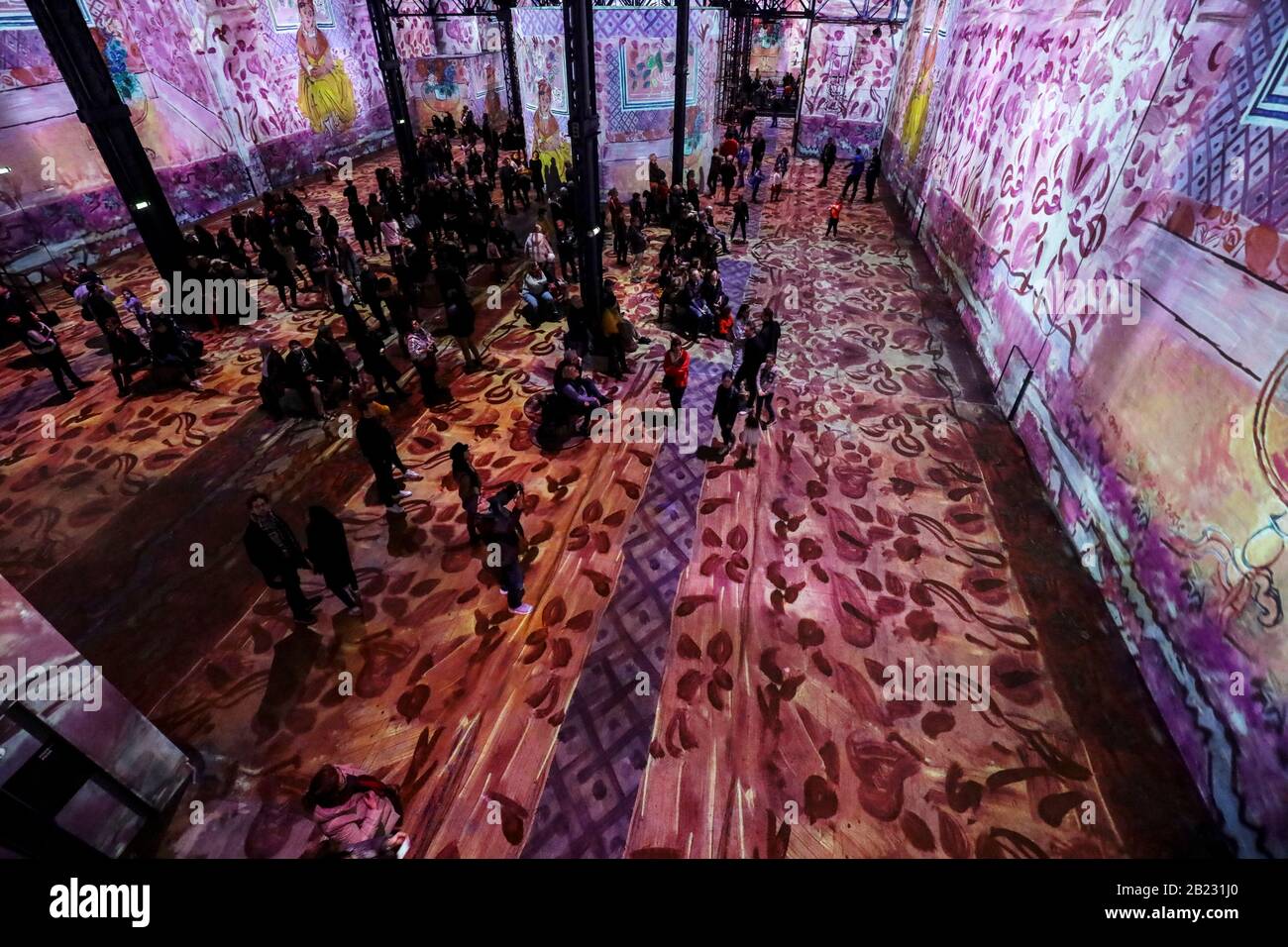 THE ATELIER DES LUMIERES, PARIS FIRST DIGITAL ART CENTER Stock Photo