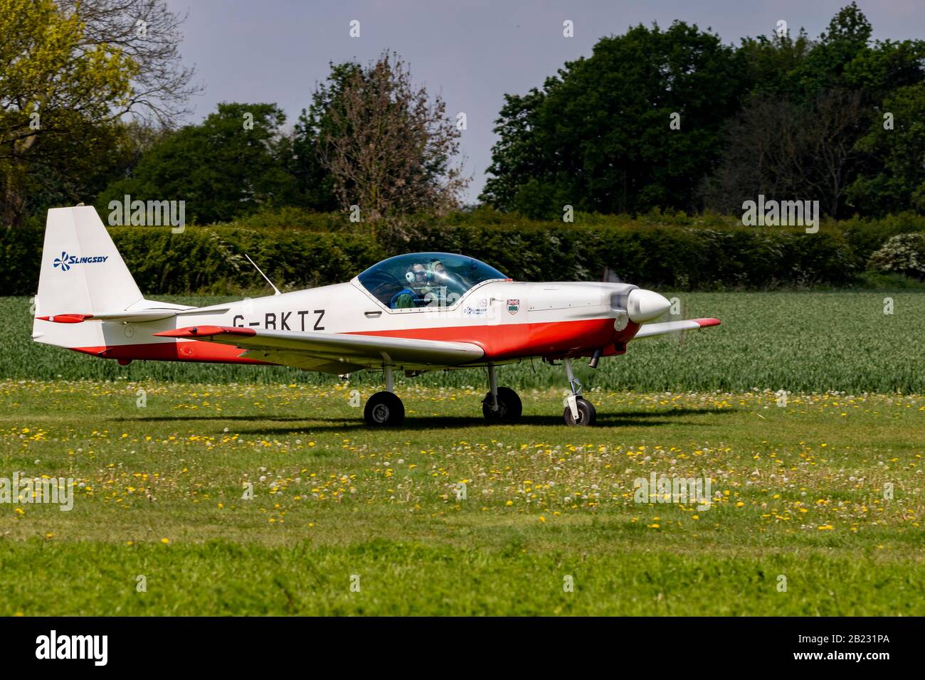 Slingsby firefly two seat aircraft hires stock photography and images
