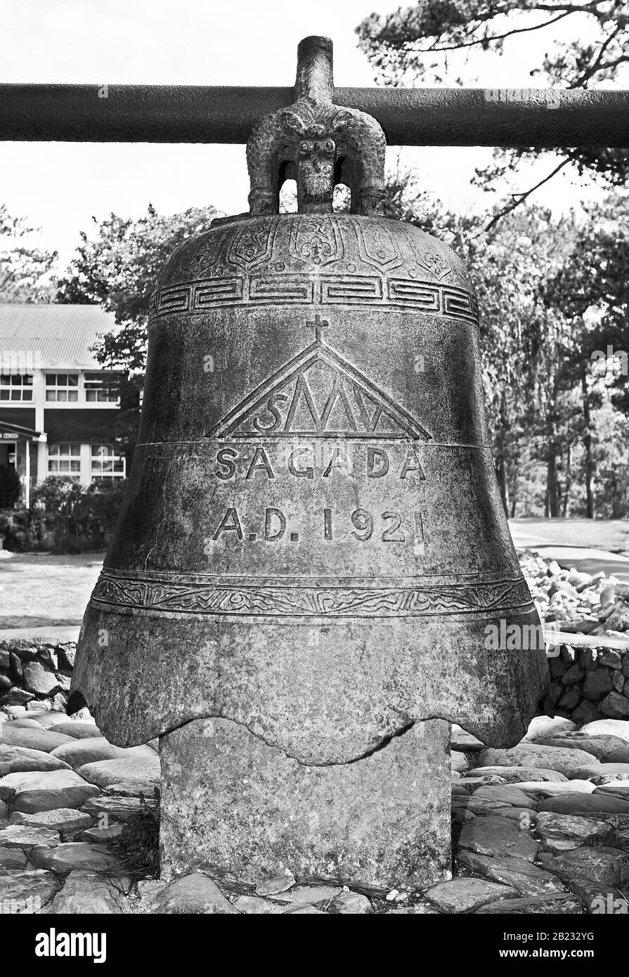 Old bronze church bells Black and White Stock Photos & Images - Alamy