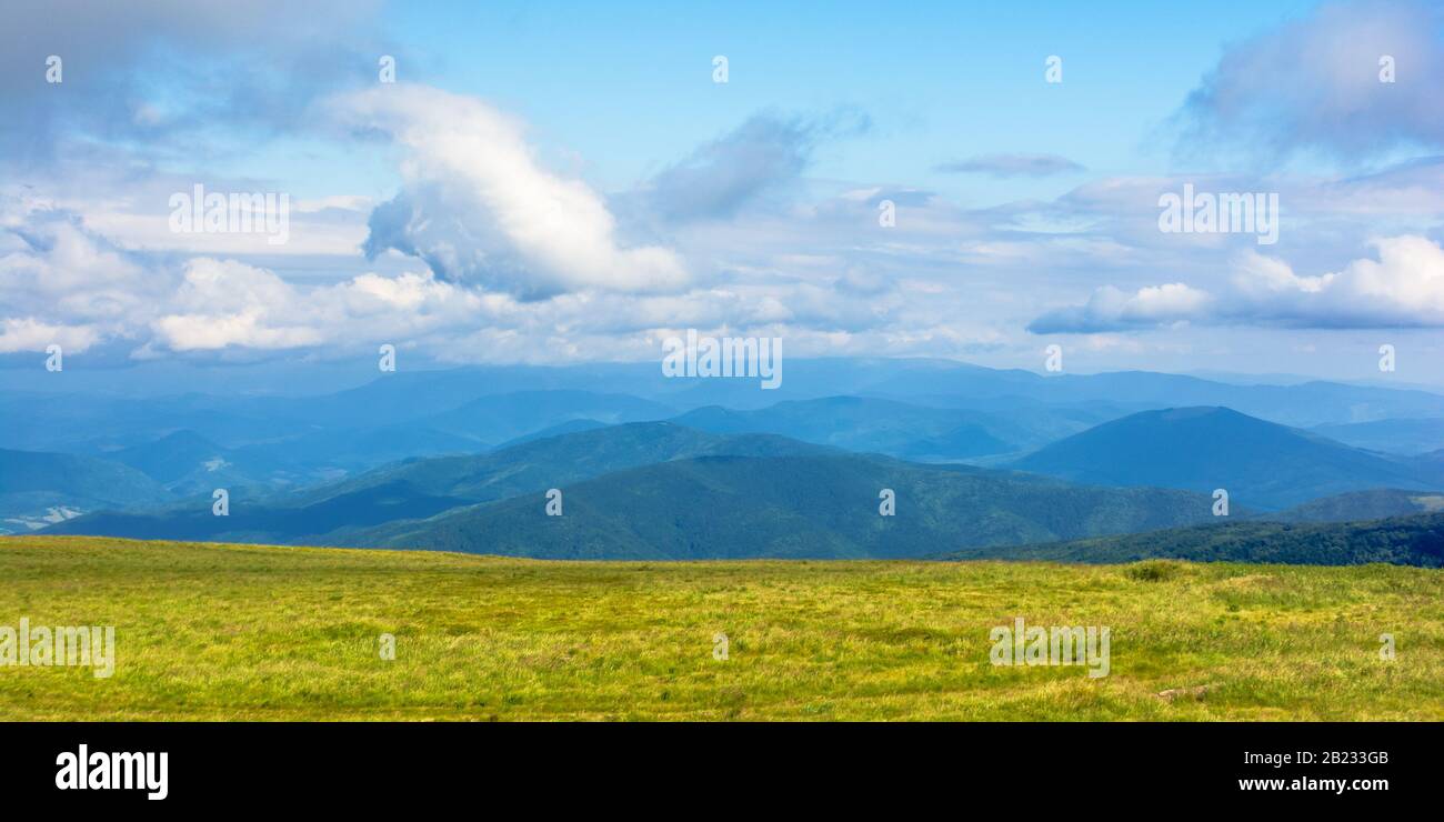 mountain landscape with clouds. beautiful summer scenery Stock Photo
