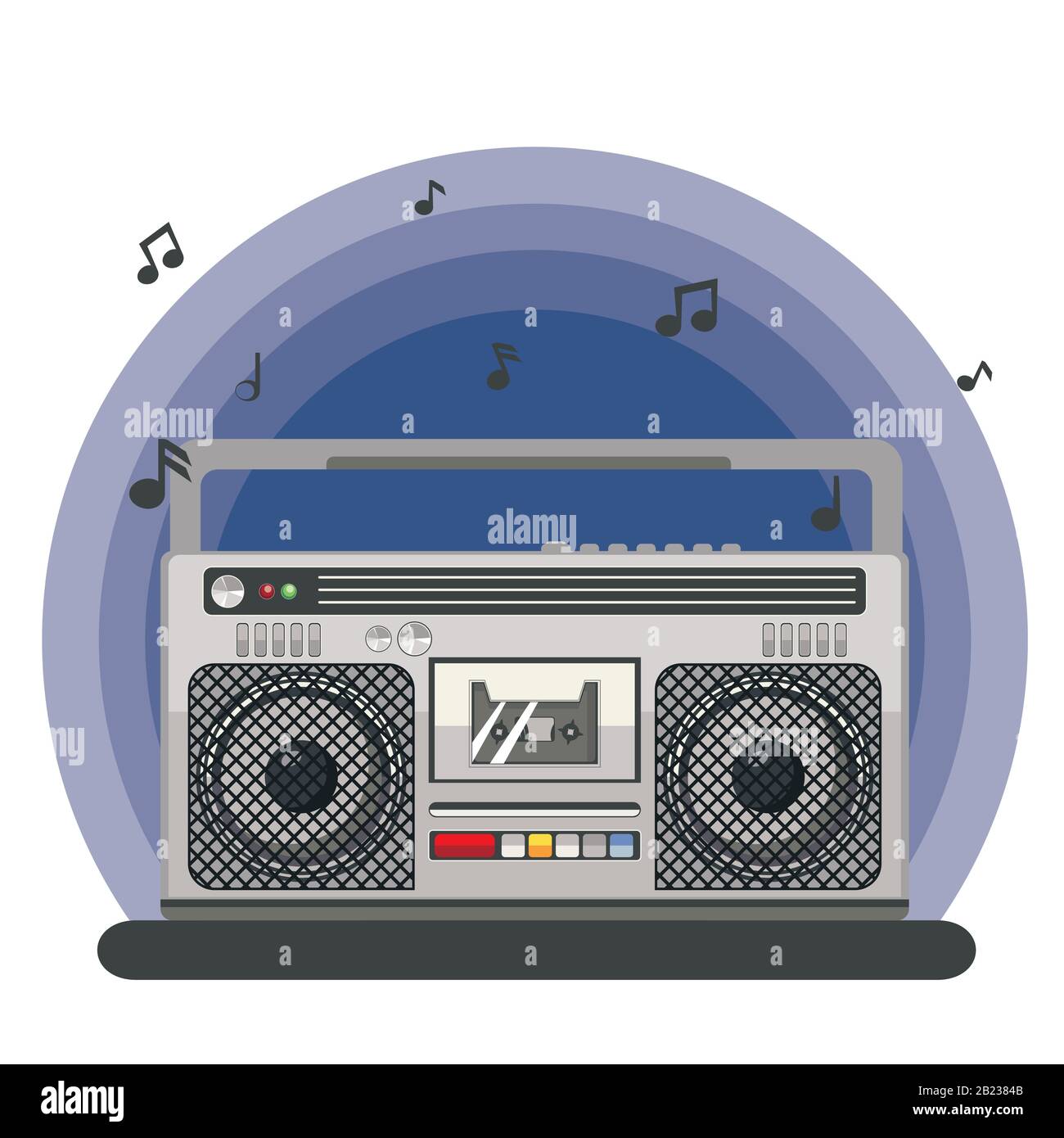Radio and cassette Stock Vector Images - Alamy