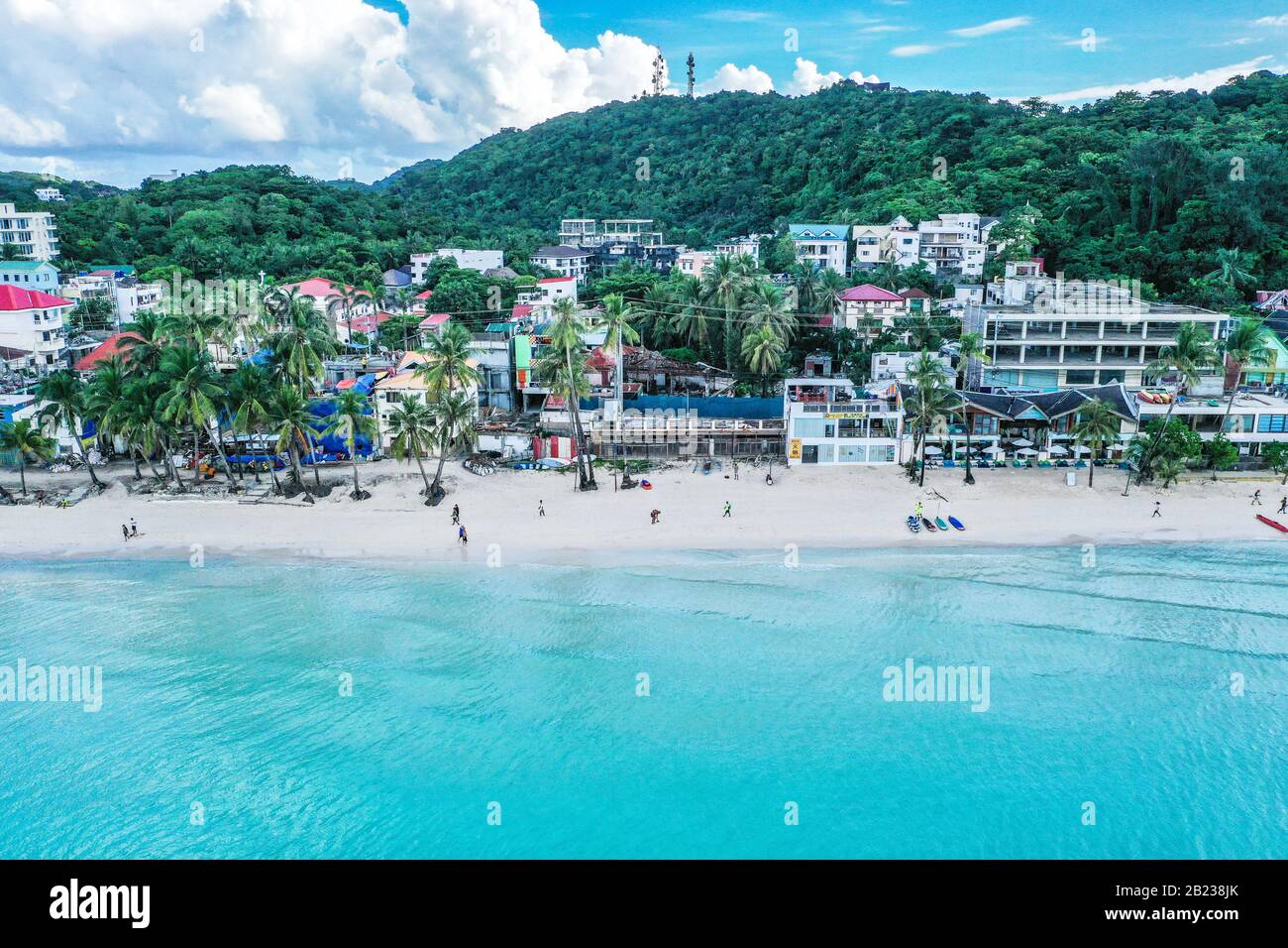 Aerial view of Boracay beach in Philippines Stock Photo - Alamy