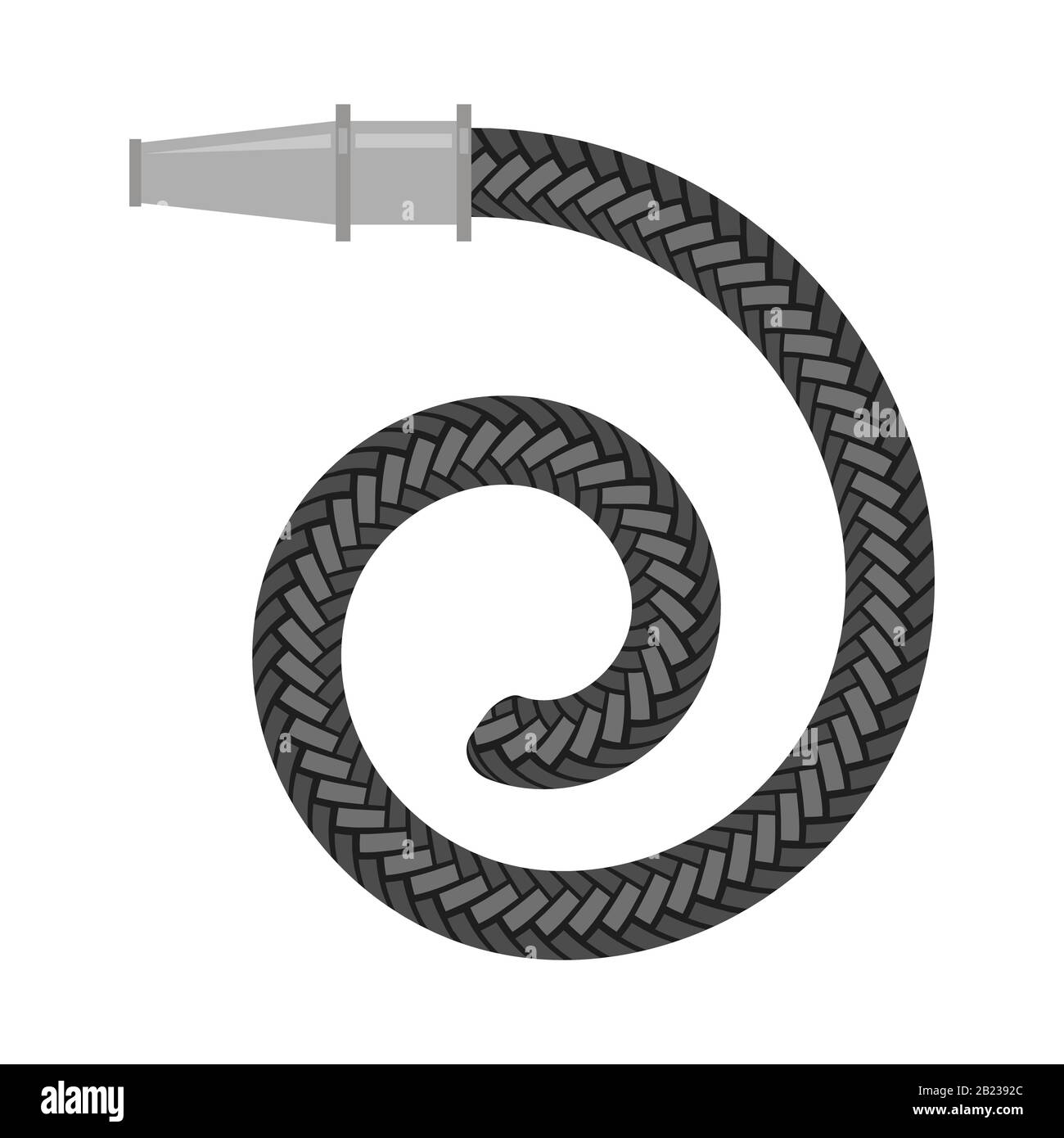 Fire Hose Reel Icon Isolared on White Background Stock Vector