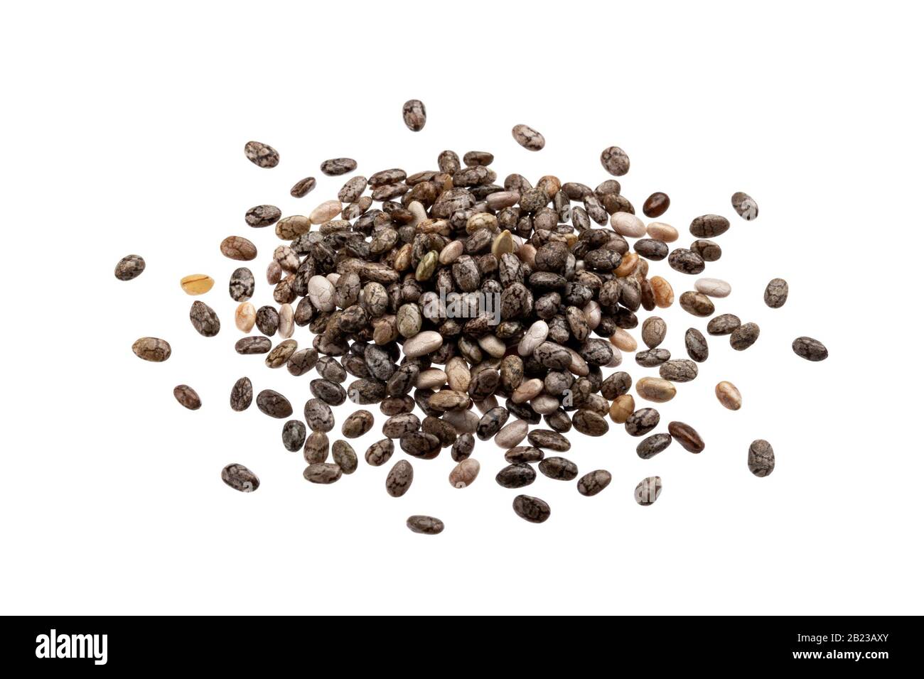 Chia seeds isolated on white background with clipping path Stock Photo Alamy
