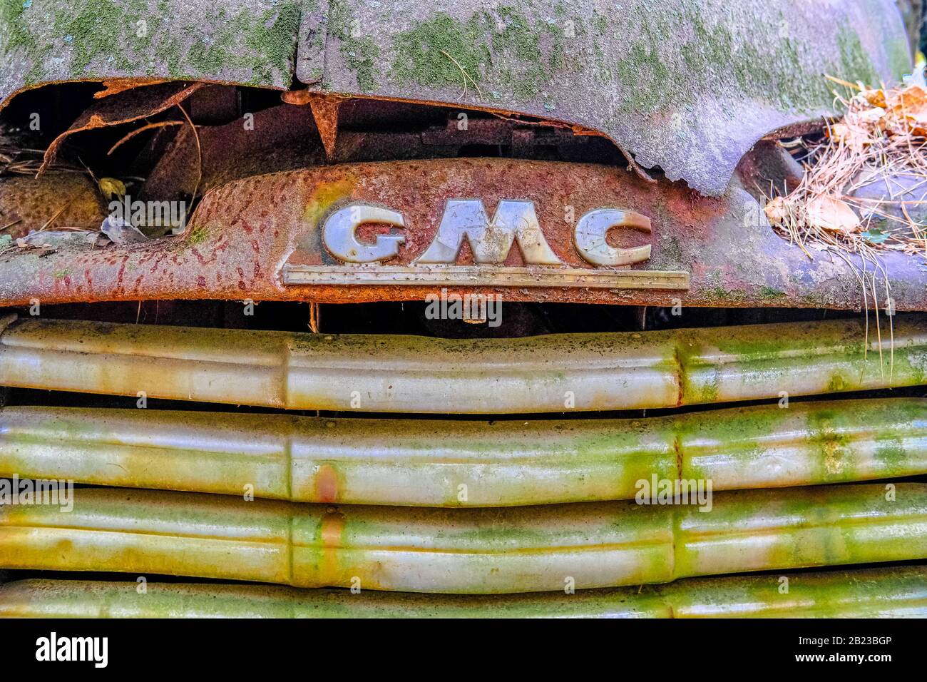 Moldy GMC Grill Stock Photo Alamy