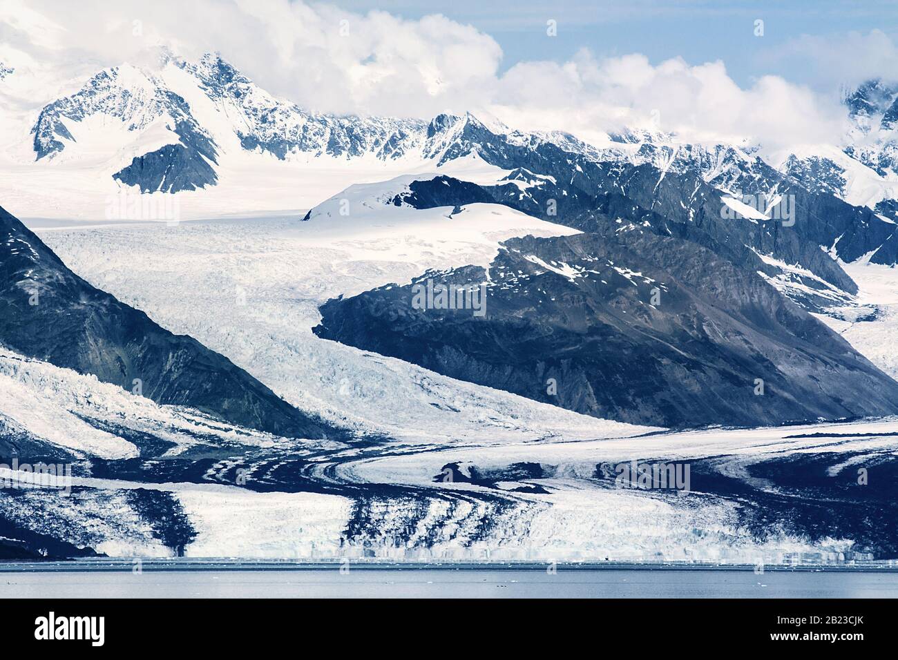 Alaska, USA Close up view of glacier in Prince William Sound (Gulf of