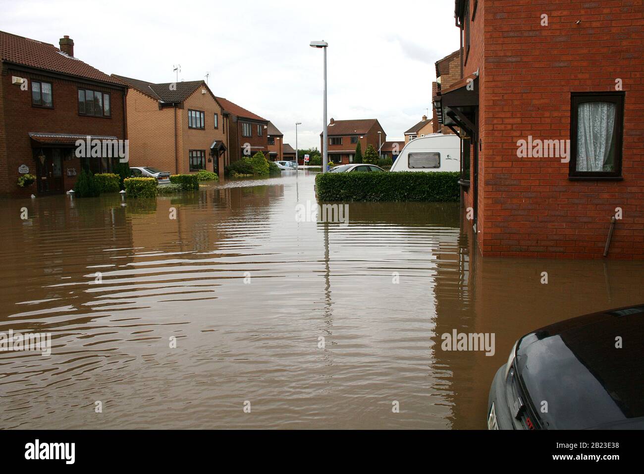 flooded home, house flood Stock Photo