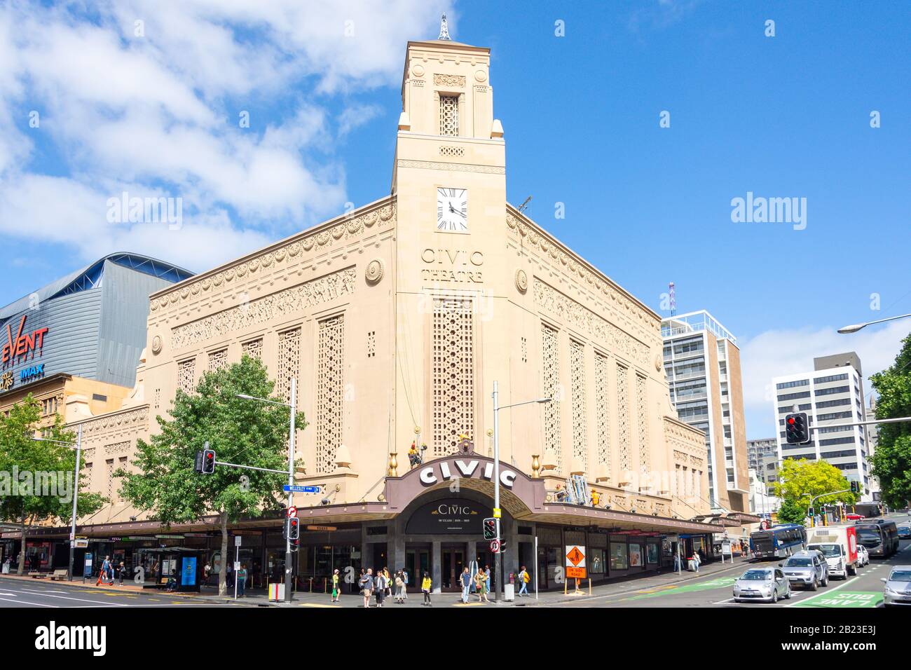 Civic Theatre, Queen Street, City Centre, Auckland, Auckland Region, New Zealand Stock Photo