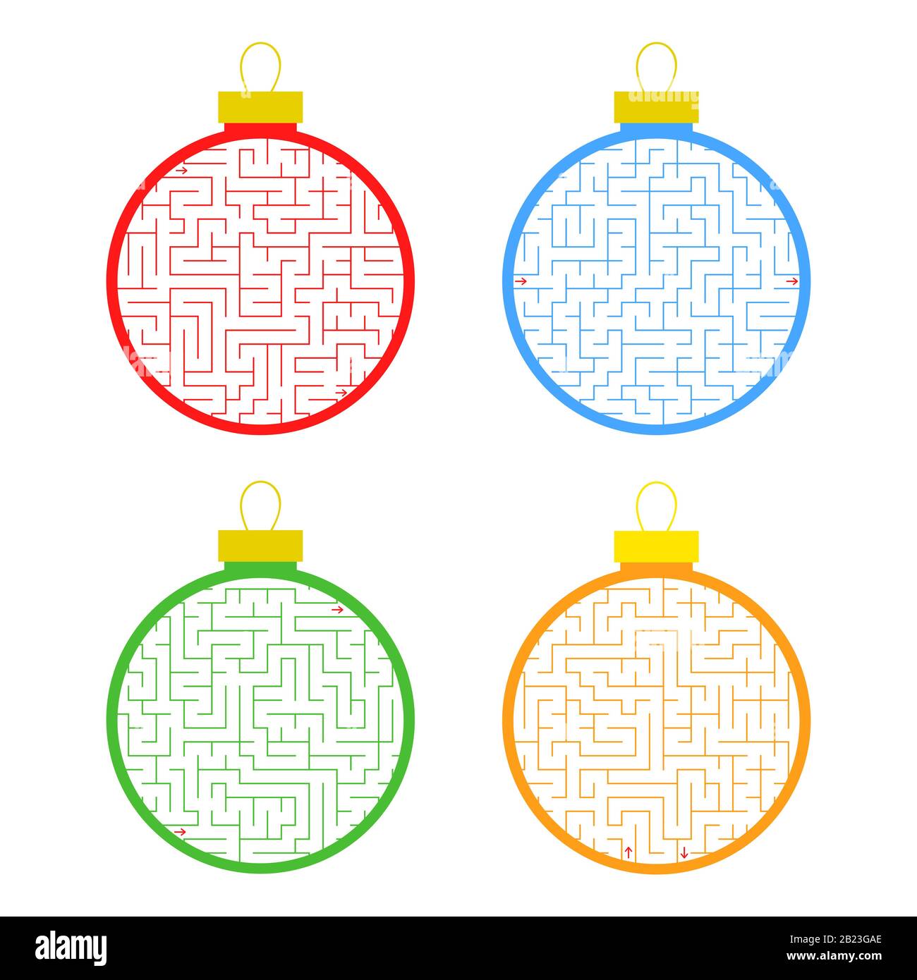 Labyrinth Christmas Tree Toy A Set Of Four Options Simple Flat labyrinth-christmas-tree-toy-a-set-of-four-options-simple-flat