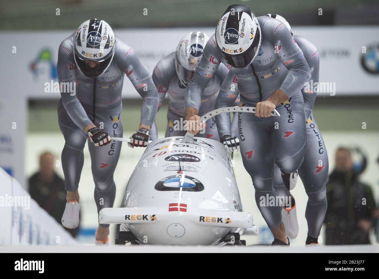 Davis Springis Altenberg, Germany. 29th Feb, 2020. Bob: World Championship, four-man ...