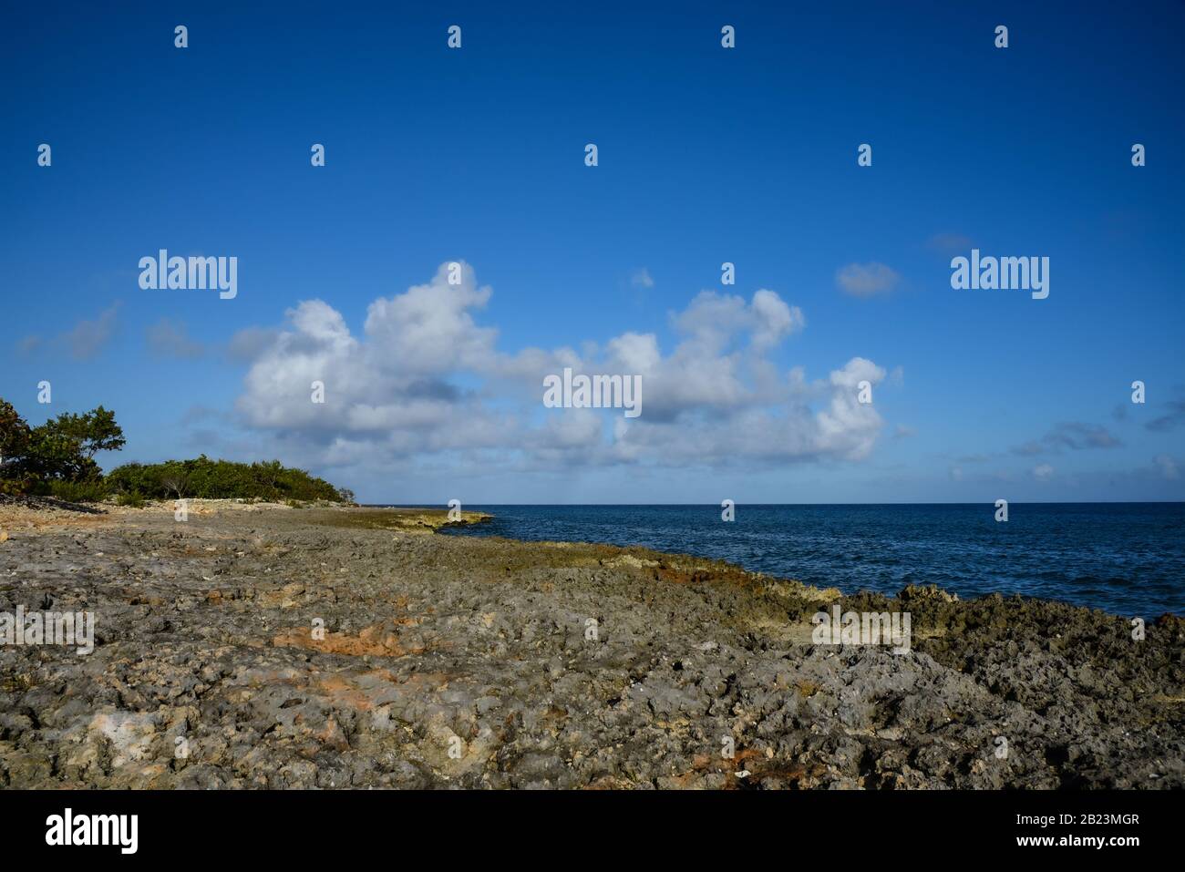 Cuban Ocean View Stock Photo