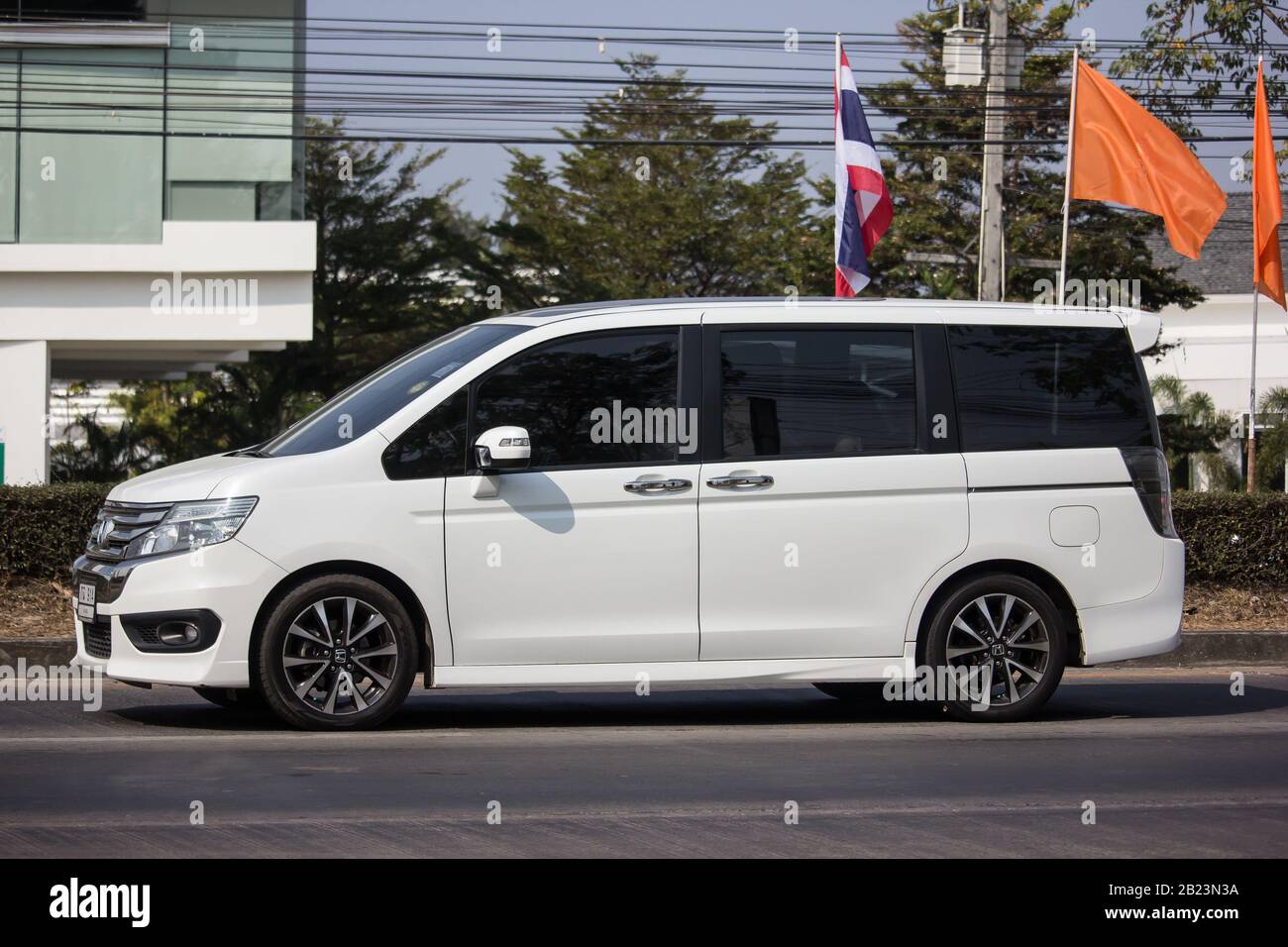 Chiangmai Thailand January 21 Private Honda Van Honda Stepwgn Spada On Road No 1001 8 Km From Chiangmai City Stock Photo Alamy