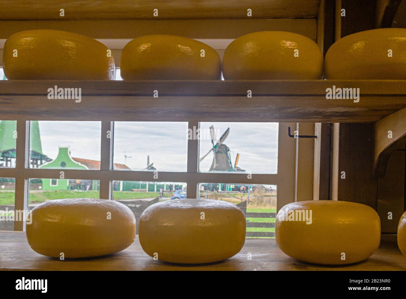 Zaanse Schans, Zaandam, Zaandijk,The Netherlands,20 January 2020.Cheese
