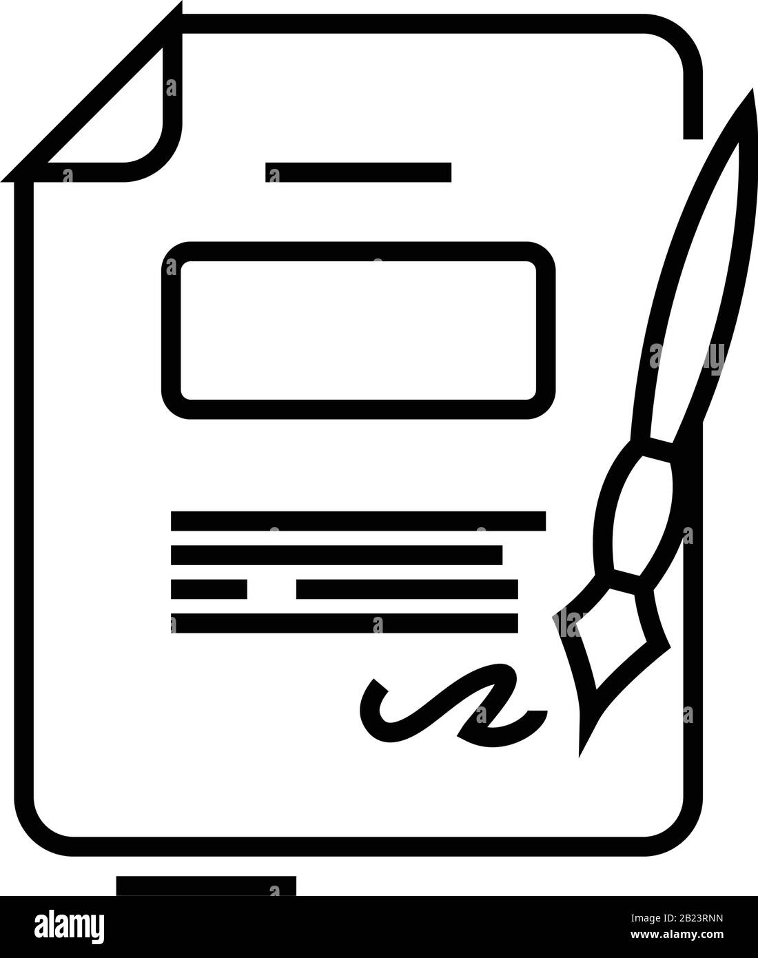 Reporting line icon, concept sign, outline vector illustration, linear ...