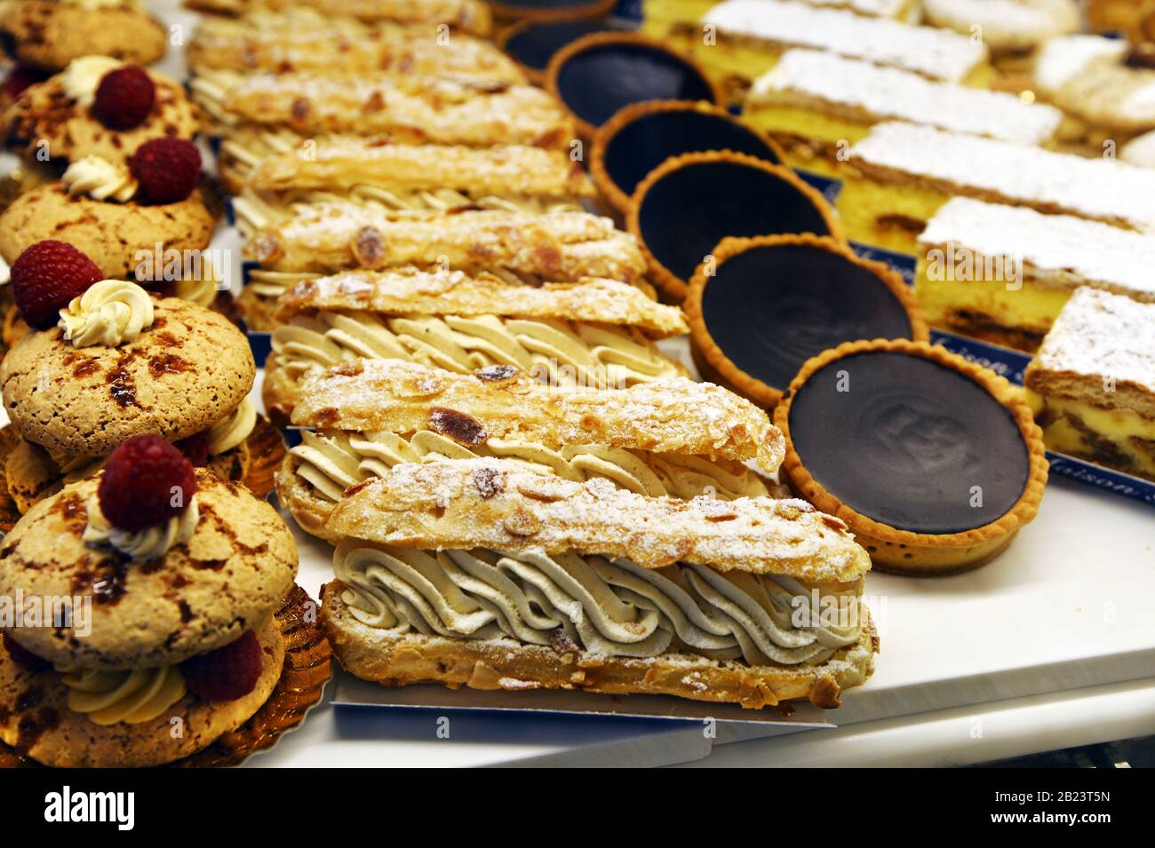 French Bakery Pastry Display Versailles France Stock Photo Alamy
