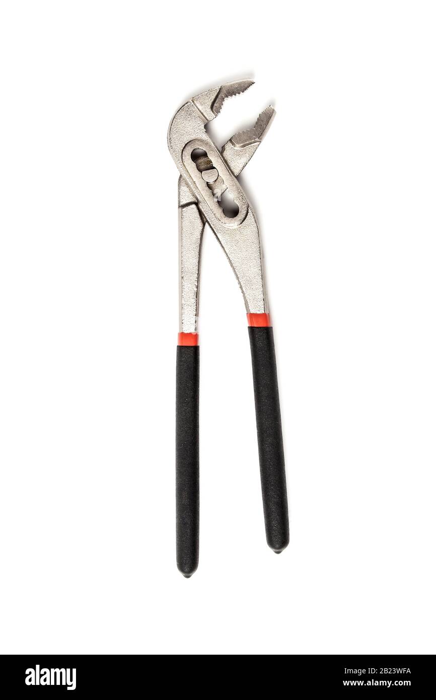 Crimping pliers isolated on white Stock Photo