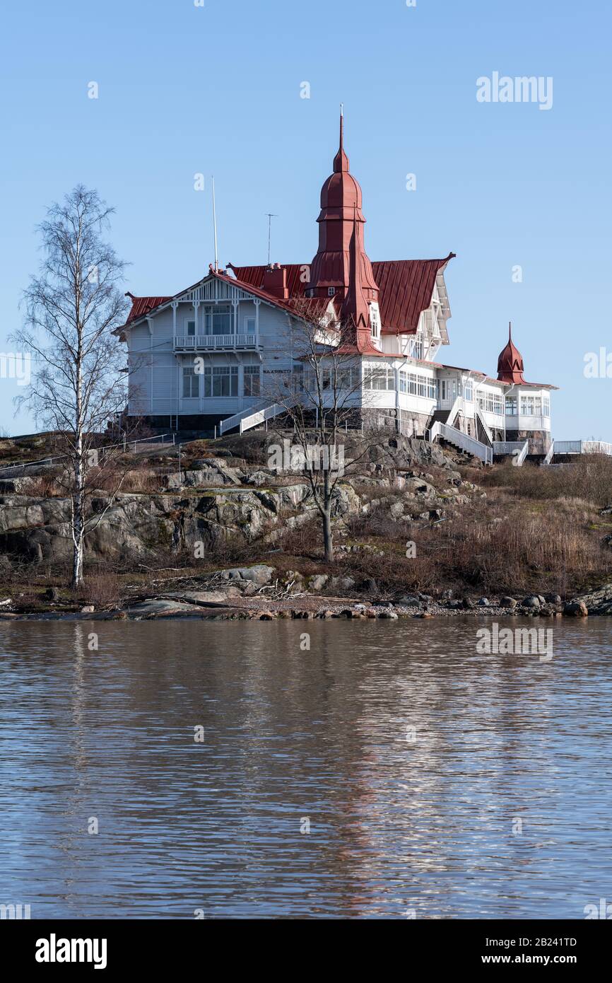 Restaurant on an island - Helsinki Stock Photo