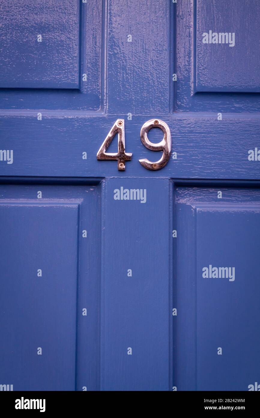 House number 49 Stock Photo