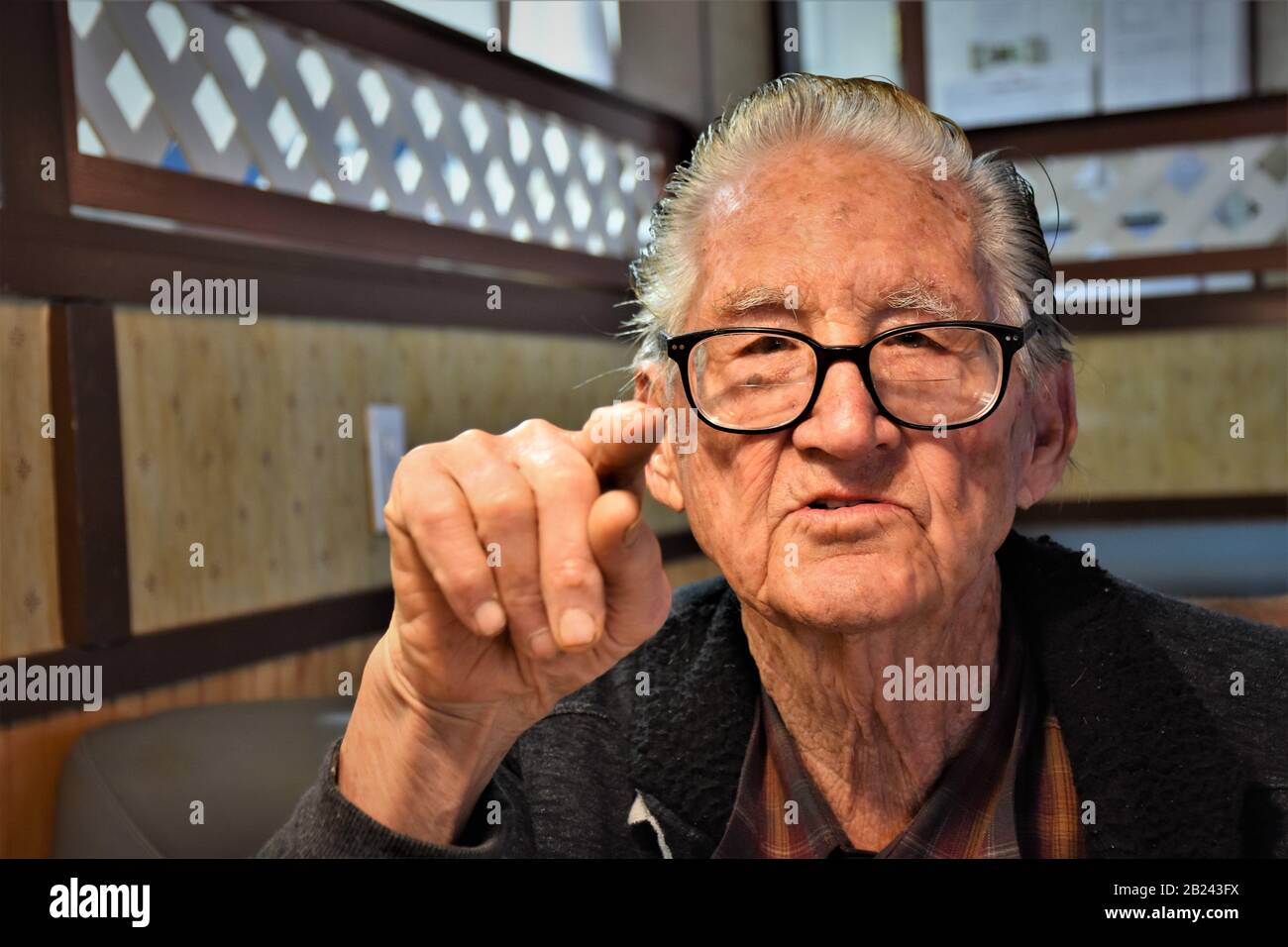 Old man senior 92 years hi-res stock photography and images - Alamy