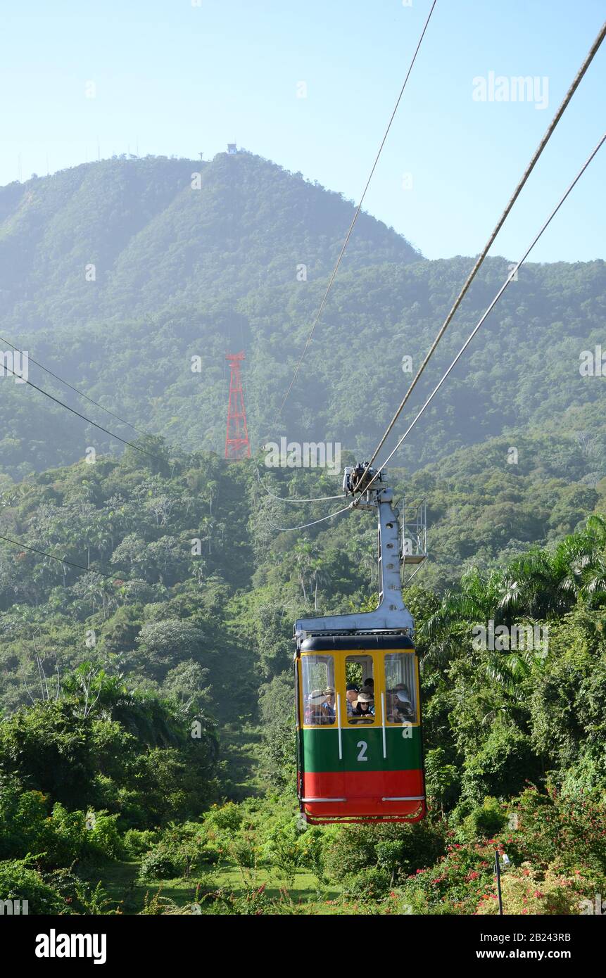 Cable Car, Isabel de Torres Mountain, Dominican Republic, Puerto Plata Stock Photo Alamy