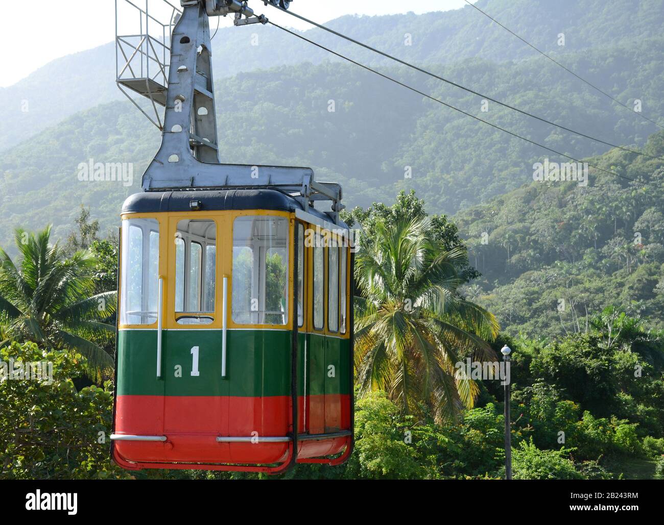 Cable Car, Isabel de Torres Mountain, Dominican Republic, Puerto Plata Stock Photo Alamy