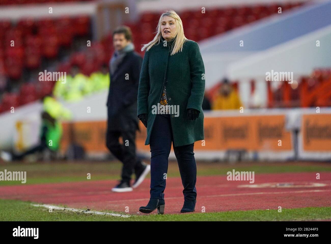 Nottingham England Feb 28th Emma Hayes Manager Of Chelsea On The Sideline During The 2020 Fa