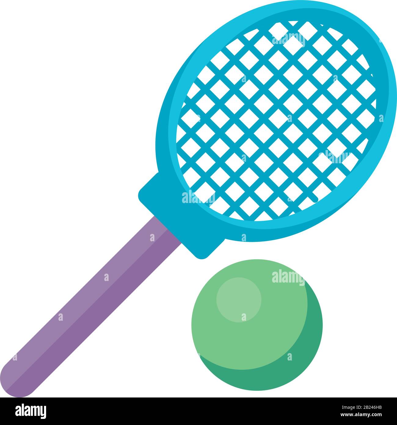 racket and ball tennis sport flat style Stock Vector Image & Art - Alamy